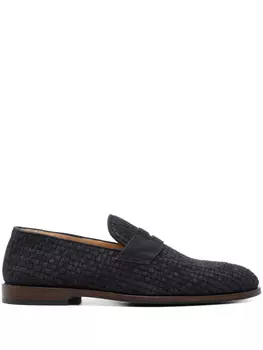 Brunello Cucinelli замшевые лоферы, синий