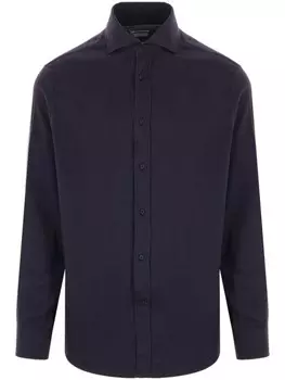Brunello Cucinelli застегнутая рубашка, синий