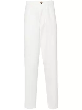 Brunello Cucinelli зауженные брюки, белый