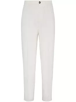 Brunello Cucinelli зауженные брюки, белый