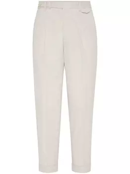 Brunello Cucinelli зауженные брюки, нейтральный цвет
