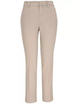 Brunello Cucinelli зауженные брюки с декором Monili, нейтральный цвет