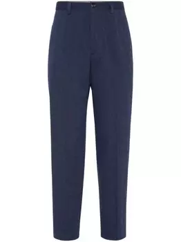 Brunello Cucinelli зауженные брюки, синий