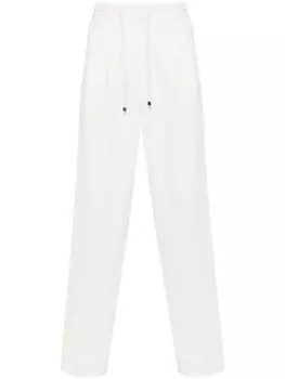 Brunello Cucinelli зауженные брюки строгого кроя, белый