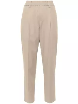 Brunello Cucinelli зауженные брюки, зеленый