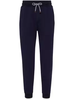 Brunello Cucinelli зауженные спортивные брюки, синий