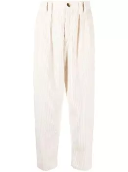 Brunello Cucinelli зауженные вельветовые брюки, белый