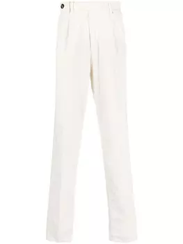 Brunello Cucinelli зауженные вельветовые брюки, белый