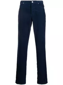 Brunello Cucinelli зауженные вельветовые брюки, синий