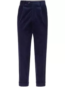 Brunello Cucinelli зауженные вельветовые брюки, синий