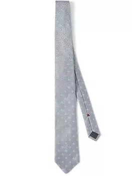 Brunello Cucinelli жаккардовый галстук, серый
