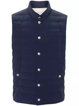 Brunello Cucinelli жилет Bonded, синий