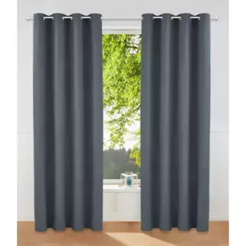 Bruno Banani Гардина «Лаган», (2 шт.), антрацит