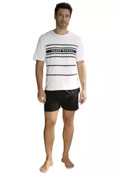 Bruno Banani Shorty (2 шт., 1 шт.), с логотипом, черный