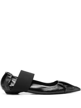 Bruno Frisoni балетки с заостренным носком, черный
