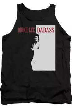 Брюс Ли Крутой мужская майка Gildan, черный