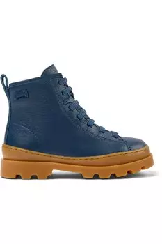 Брут 8517 Кожаные сапоги Camper, синий