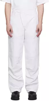 BRYAN JIMENeZ Белые брюки со вставками
