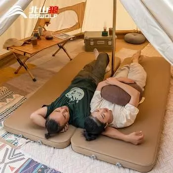 BSWolf Кемпинг Автоматический надувной коврик Губка Утолщенная палатка Влагостойкий коврик/Mengxuan Надувной лист Один молочно-кофейный цвет