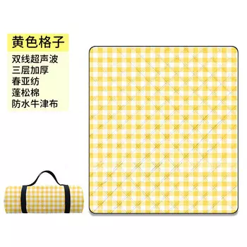 BSWolf коврик для пикника коврик для кемпинга пляжный коврик для кемпинга дорожный влагостойкий коврик желтая сетка 200*300 см