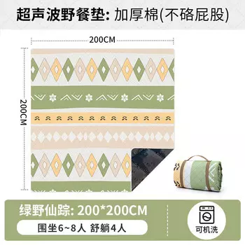 BSWolf Коврик для пикника Влагостойкий коврик Утолщенный уличный коврик для кемпинга Портативный уличный весенний коврик для лужайки 200 Волшебник из страны Оз