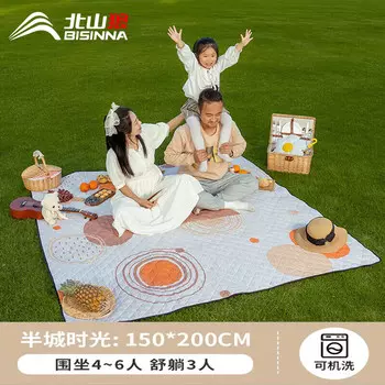 BSWolf Коврик для пикника влагостойкий коврик утолщенный уличный коврик для кемпинга портативный 200*150 см Half City Time CL038