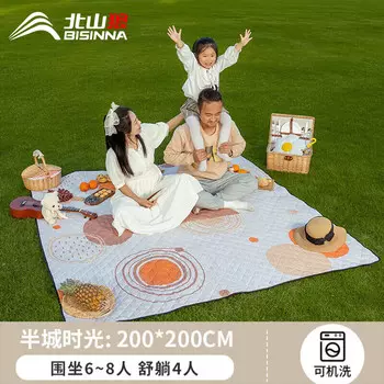 BSWolf Коврик для пикника влагостойкий коврик утолщенный уличный коврик портативный для кемпинга 200*200 см Half City Time CL038
