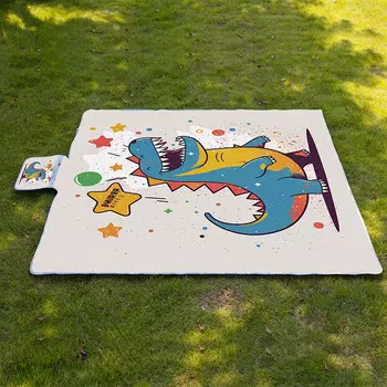 BSWolf ткань Оксфорд коврик для пикника большой мультяшный водонепроницаемый открытый походное одеяло весенняя прогулка на лужайке утка 148*200