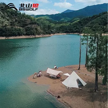 BSWolf уличная большая палатка от солнца пляжное водонепроницаемое и непромокаемое оборудование для кемпинга хлопковая беседка для пикника