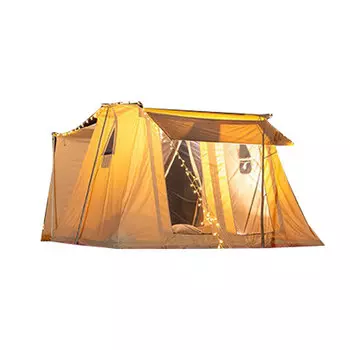 BSWolf уличная палатка, большая усиленная палатка для кемпинга, непромокаемая, из утолщенного хлопкового полотна, туристическое снаряжение, бежевого цвета