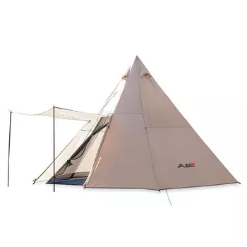 BSWolf уличная палатка для кемпинга, двухслойная палатка с одной спальней и одной гостиной [большой размер], светлый хаки ZL0577