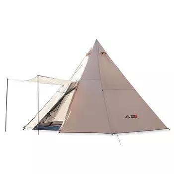 BSWolf уличная палатка для кемпинга, двухслойная палатка с одной спальней и одной гостиной [большой размер], светлый хаки ZL0577