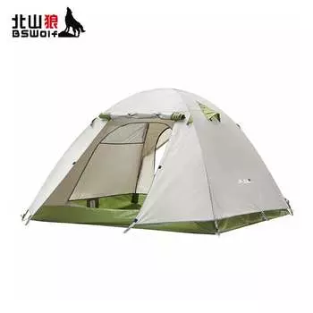 BSWolf уличная палатка двухслойная двухдверная дышащая палатка для кемпинга с алюминиевым столбом непромокаемая уличная палатка для кемпинга