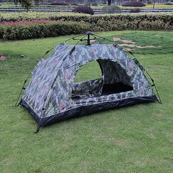 BSWolf уличная палатка одиночная кемпинговая автоматическая X камуфляжная двойная однослойная [автоматическая]