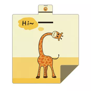 BSWolf утолщенные принадлежности для кемпинга, кемпинговый пляжный коврик, складной коврик для пикника, алюминиевая пленка, влагостойкий коврик с жирафом 146*150 см