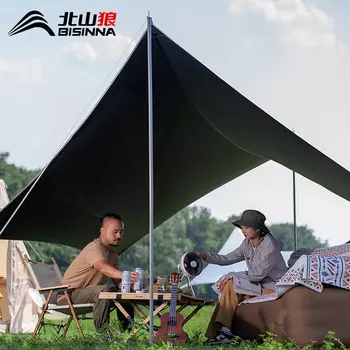 BSWolf виниловый навес для кемпинга, палатка для отдыха на открытом воздухе, для пикника, кемпинга, 520, утренний туман, белый, 520*440*240