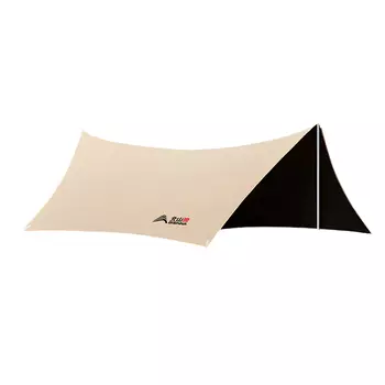BSWolf виниловый навес, палатка для кемпинга, пикника, солнцезащитный козырек, защита от солнца, непромокаемый шестиугольный уличный тент 4*3 метра, виниловый верблюжий