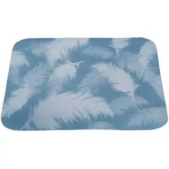 BSWolf влагостойкий коврик для улицы, небольшой коврик для пикника, фруктовый коврик для закусок, водонепроницаемый нескользящий коврик с перьями 25*40 см (2 шт.)