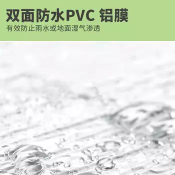 BSWolf влагостойкий коврик из алюминиевой фольги, коврик для пикника, напольный коврик, водонепроницаемый и влагостойкий, 200*150, алюминиевая фольга, серебристый CL002