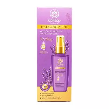 Bualuang Сыворотка-масло для волос для гладкости и шелковистости (эфирное масло лаванды) 85 мл, Purple