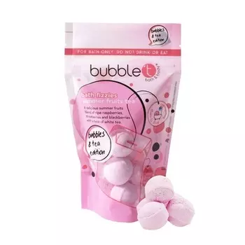 Bubble T Cosmetics Мини-бомбочки для ванны с фруктовым чаем Summer Fruit Tea, 10 шт. по 8 г