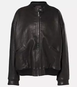 Будет кожаная куртка-бомбер Stouls, черный