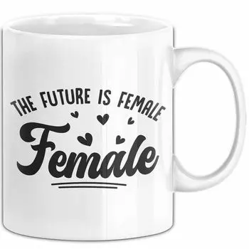 Будущее — женская кружка, подарок для феминисток, идея подарка феминизм (белая) Trendation, белый