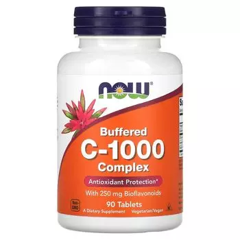 Буферный комплекс C-1000, 90 таблеток Now Foods