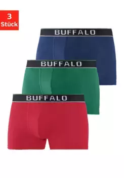 Buffalo Boxer "Боксеры мужские" (3 шт.) из смеси хлопка, красный