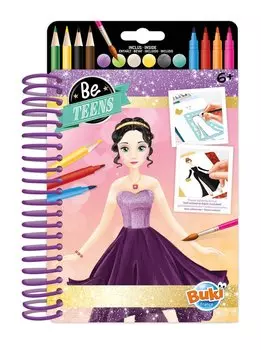 Buki France, креативный набор Fashion Journal Вечерние платья