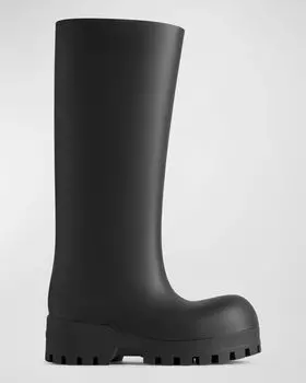Бульдозерные резиновые сапоги Balenciaga, цвет Black