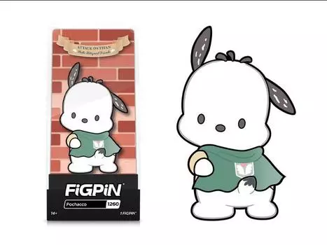 Булавка Attack on Titan x Hello Kitty and Friends FiGPiN #1260 Pochacco Figpin