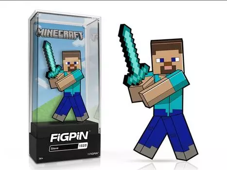 Булавка Minecraft FiGPiN #1323 Steve Figpin