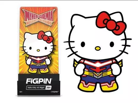 Булавка Sanrio x My Hero Academia FiGPiN #391 Hello Kitty All Might Figpin